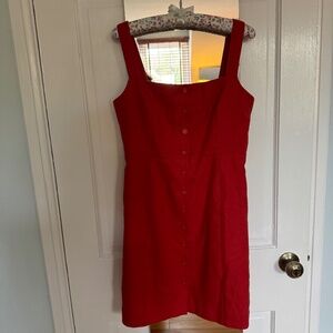 NWT Sezane Dory Dress in Poppy Red Size 38